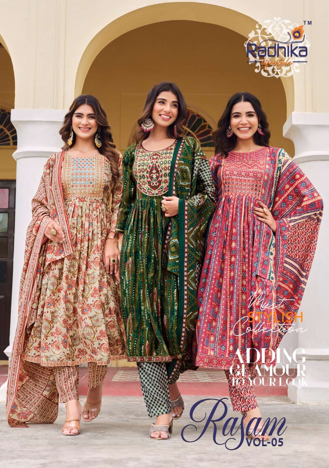 Rasam Vol 5 Buy Radhika Life Style Online Wholesaler Latest Collection Kurta Suit Set